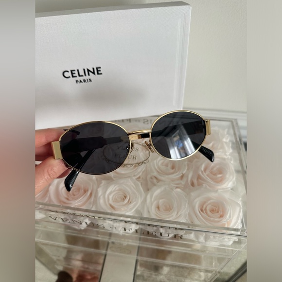 Celine Triomphe Gold Sunglasses – (BRAND NEW IN BOX) - Picture 5 of 5